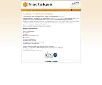 Fractalyse.org(Fractal analysis software) Screenshot