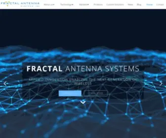 Fractenna.com(Fractal Antenna Systems) Screenshot