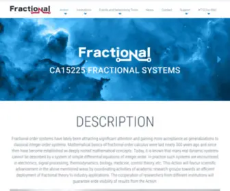 Fractional-SYstems.eu(COST programme CA15225) Screenshot