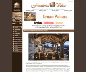 Fractionalvillas.com(Fractional Ownership Real Estate) Screenshot