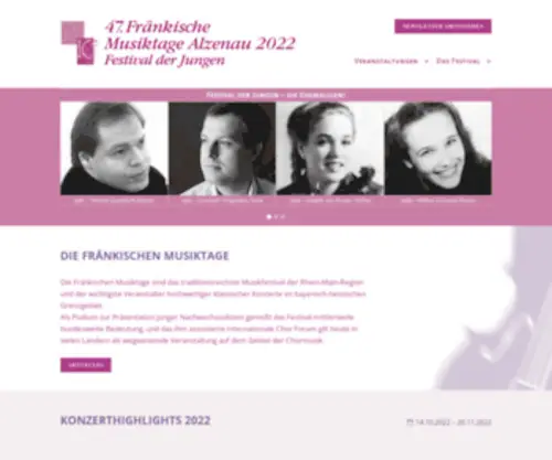 Fraenkische-Musiktage.de(Fränkische) Screenshot