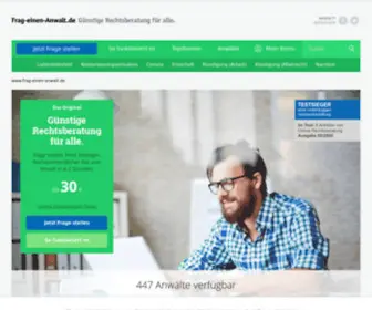 Frag-Einen-Anwalt.de(Rechtsberatung online) Screenshot