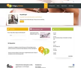 Fragaprasten.fi(Fråga prästen) Screenshot