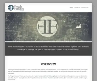 Fragilefamilieschallenge.org(Fragile Families Challenge) Screenshot