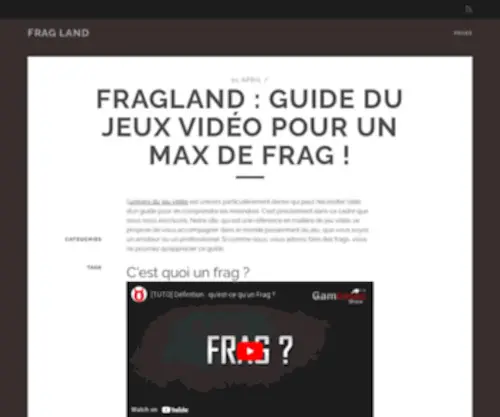 Fragland.be Screenshot