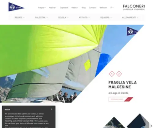 Fragliavela.org(Fraglia Vela Malcesine al Lago di Garda) Screenshot