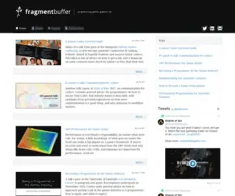 Fragmentbuffer.com(Keith O'Conor's blog) Screenshot