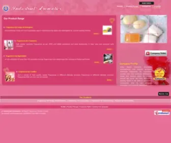 Fragrance-India.com(Aromatic Chemicals Manufacturer) Screenshot