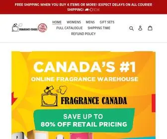 Fragrancecanada.ca(Fragrance Canada) Screenshot