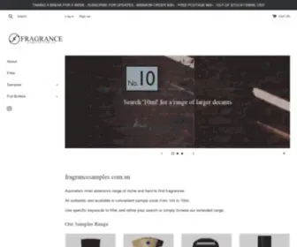 Fragrancesamples.com.au(Fragrance Samples Australia) Screenshot