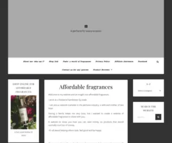 Fragranceswithlove.com(Affordable fragrances) Screenshot