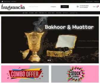 Fragrancia.ae(Buy branded perfumes) Screenshot