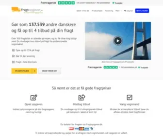 Fragtopgaver.dk(Få op til 4 tilbud på din fragt) Screenshot
