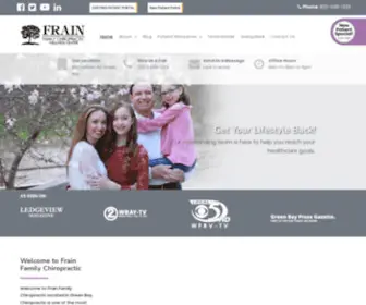 Frainfamilychiropractic.com(Frain Family Chiropractic located in Green Bay. Chiropractic) Screenshot