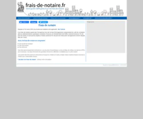 Frais-DE-Notaire.fr(Frais DE Notaire) Screenshot