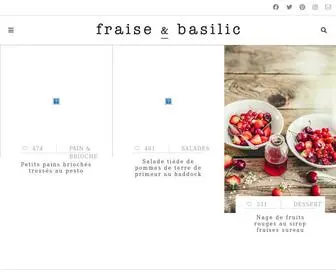 Fraise-Basilic.com(Fraise & Basilic) Screenshot