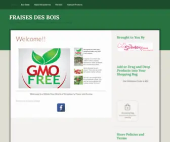 Fraisesdesbois.com(The Finest Gourmet Strawberry Seeds and Plants) Screenshot