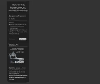 Fraiseuse.org(Machine et fraiseuse CNC) Screenshot