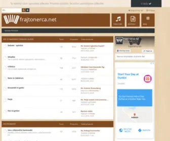 FrajTonerca.net(Stran posvečena vsem ljubiteljem diatonične harmonike) Screenshot