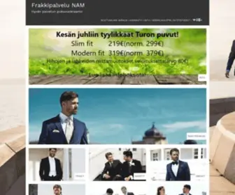 Frakkipalvelunam.fi(Hyvän palvelun pukuvuokraamo) Screenshot