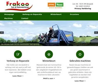 Frakootenp.nl(Frakoo Tuin en Park) Screenshot
