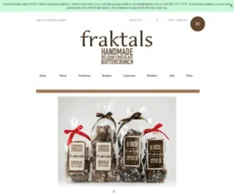 Fraktals.com(Fraktals artisanal handmade Canadian maple syrup buttercrunch) Screenshot