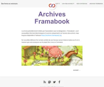 Framabook.org(Archives Framabook) Screenshot