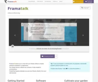 Framatalk.org(Visioconférence) Screenshot