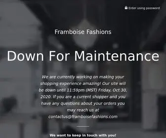 Framboisefashions.com(Framboisefashions) Screenshot