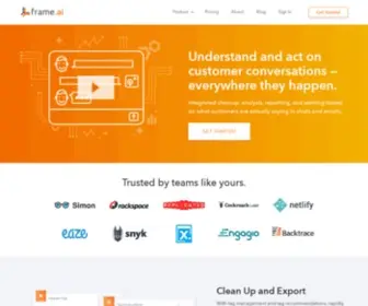 Frame.ai(Understand and Act on Your Customer Conversations) Screenshot