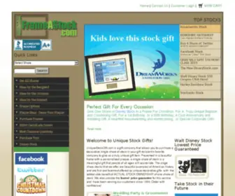 Frameastock.com(Give A Share of Stock) Screenshot