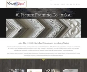 Framedepot.co.za(Framing to perfection) Screenshot