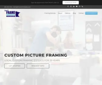 Frameminnesota.com(Custom Picture Frame Shop) Screenshot