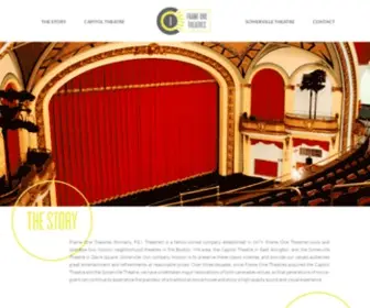 Frameonetheatres.com(Frame ONE Theatres) Screenshot
