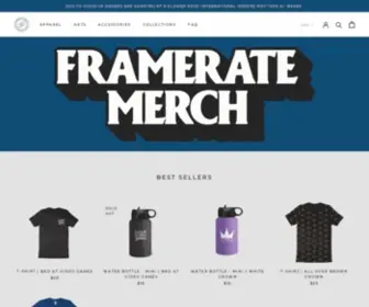 Frameratemerch.com(FrameRate Merch) Screenshot