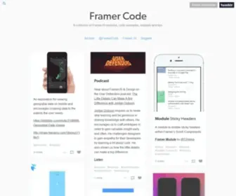 Framerco.de(Framer Code) Screenshot