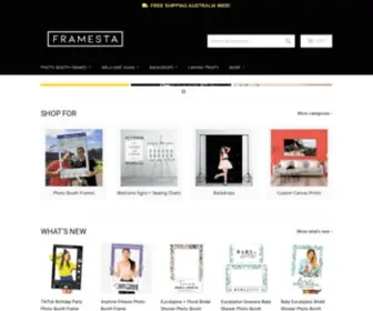 Framesta.com(Australia's Photo Booth Frame Prop Specialists) Screenshot