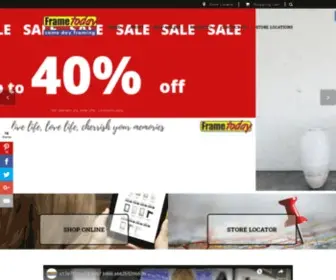 Frametoday.com.au(Same Day Picture Framing & Photo Frames) Screenshot