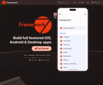 Framework7.io(Full Featured Framework For Building iOS) Screenshot