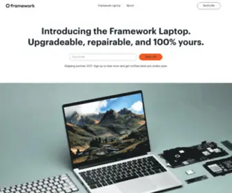 Framework.net(Introducing the new and upgraded Framework Laptop) Screenshot