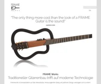 Frameworks-Guitars.com(Frameworks Guitars) Screenshot