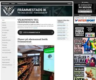 Frammestadsik.se(Främmestads IK) Screenshot