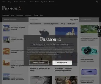 Framor.eu(Frasi, viaggi, ricette e rivista a 360 gradi) Screenshot