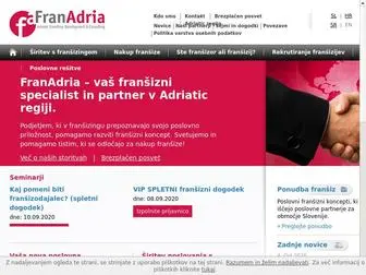 Franadria.si(Širitev poslovanja s pomočjo franšizinga in nakup franšize kot poslovna priložnost) Screenshot