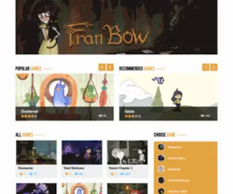 Franbowgame.com(Fran Bow Game Play Online For Free) Screenshot