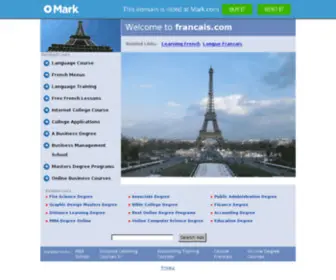 Francais.com(Forsale Lander) Screenshot