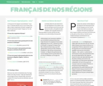 Francaisdenosregions.com(Français) Screenshot