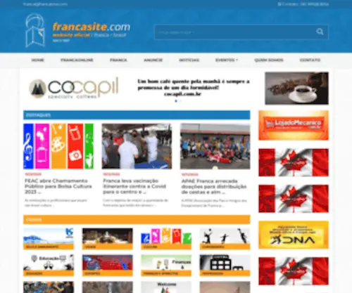 Francasite.com.br(Website Oficial da Cidade de Franca) Screenshot