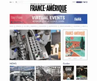 France-Amerique.com(France-Amérique Magazine) Screenshot