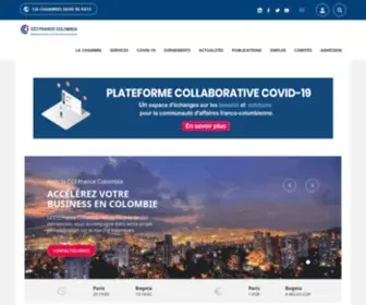 France-Colombia.com(L'équipe CCI France Colombie vous accompagne dans votre projet d'import ou d'export en Colombie) Screenshot